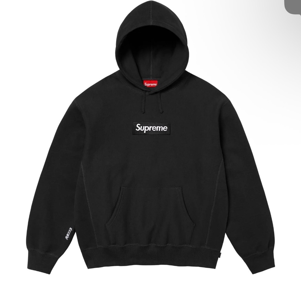 Supreme Black Box Logo Hoodie